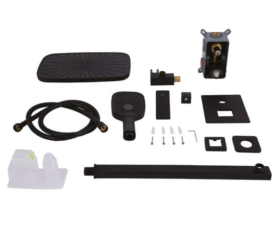 Душова система для душу Qtap Gemini прихованого монтажу Black Matt QTGEM113BLM45697 | Зображення 2