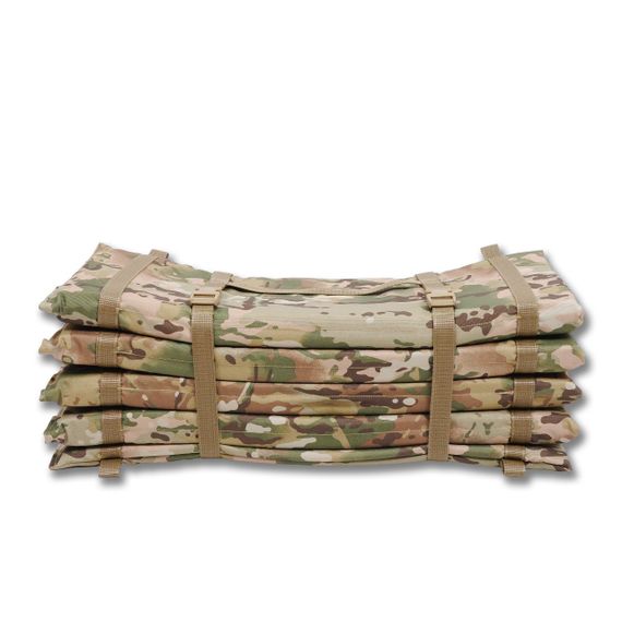Тактичний розкладний каремат посилений (20мм+стропа) Kiborg К-2 мультикам | Зображення 1