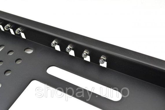 Камера заднего вида в авто номерной рамке с 4 LED подсветкой Black | Зображення 5