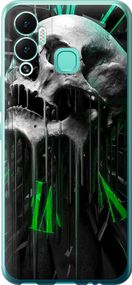 Чехол на Infinix Hot 12 Play Череп-часы "4100u-2759-17620"