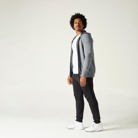 Толстовка чоловіча 100 сіра - 2XL