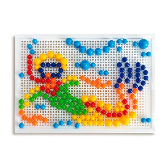Розвиваючий набір мозаїки Quercetti 0950-Q, дошка 28х20 см 280 штук | Зображення 3
