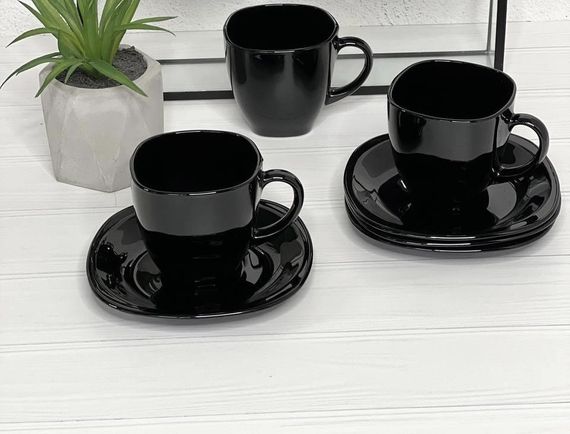 Чайний сервіз Luminarc Carine Black P4672, 12 предметів, на 6 персон | Зображення 5