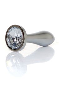 Анальна пробка Boys of Toys Jewellery Silver Plug Clear Прозорий 2 см S