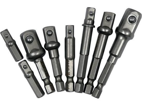 Набор инструмента держатели адаптер квадрат 1/4,3/8,1/2" 8шт YATO YT-04639