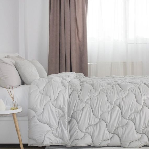 Ковдра двоспальна ТЕП VELOUR 1-04871_34484 180х210 см світло-сіра | Зображення 3