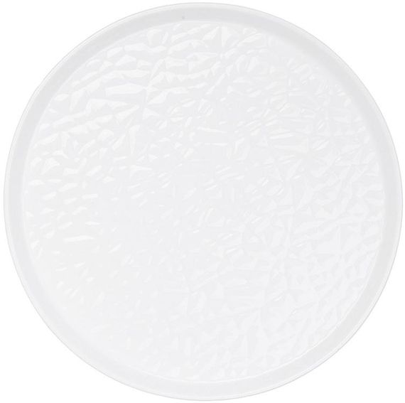 Тарілки порцелянові "White City" Bubbles Ø24см, набір 2 круглі тарілки