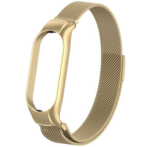 Ремінець Milanese Loop Design для Xiaomi Mi Band 8 Vintage gold