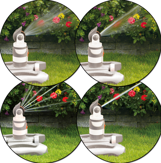 Зрошувач обертовий Bradas WHITE LINE 4-х режимний на пластиковій підставці WL-Z11 | Зображення 1