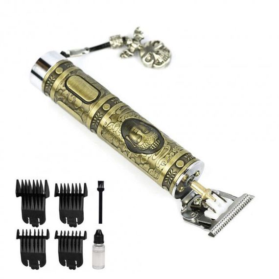 Машинка для стрижки волосся професійна триммер для бороди окантувальна машинка Shuke 3W SK-8017 | Зображення 1