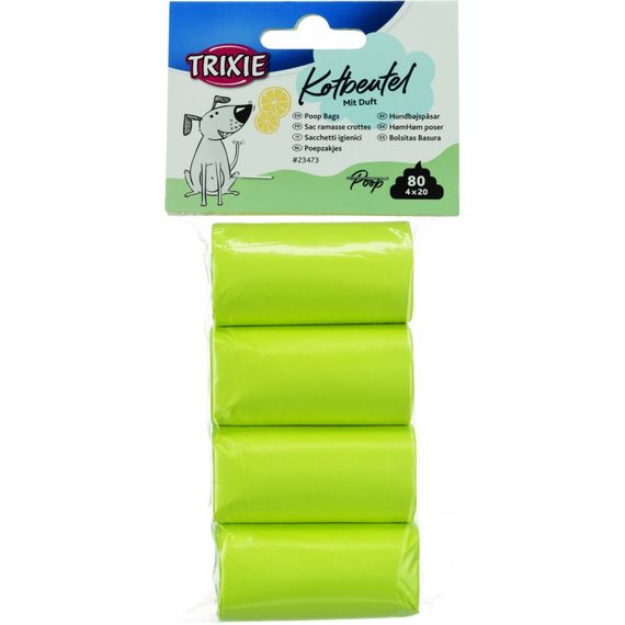 Пакети Trixie для прибирання за собаками змінні жовті M 4х20 шт/уп | Зображення 1