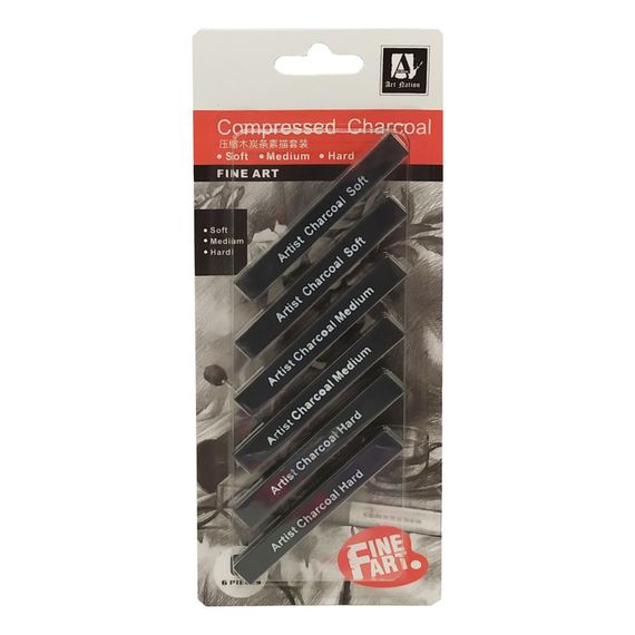 Воскові олівці "Artist Charcoal Soft" CPC0810 чорні