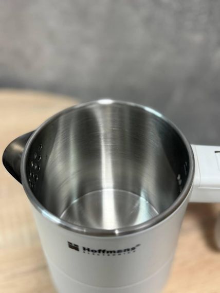 Электрочайник Hoffmans HM-2561 компактный 0,8л металл и пластик скрытый нагревательный элемент 1000 Вт Белый | Зображення 5