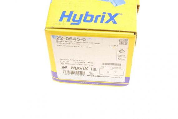 Колодки тормозные передние BMW 7 E38 94-01 8 E31 90-99 22-0645-0 | Зображення 5
