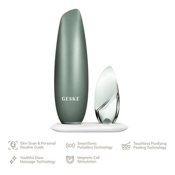 Безконтактна магнітна пілінг-маска GESKE Touchless Magnetic Peeling Mask 5в1 green | Зображення 1