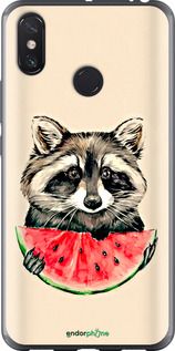 Чохол на Xiaomi Mi Max 3 Єнотик з кавуном "4605t-1534-2448"