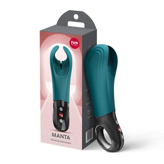 Вібратор для пеніса Fun Factory MANTA Bottle Green, підходить для парних ігор Sex Aura | Зображення 9