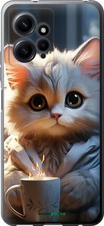 Чохол на Xiaomi Redmi Note 12 4G Білий кіт "5646u-3021-2448"