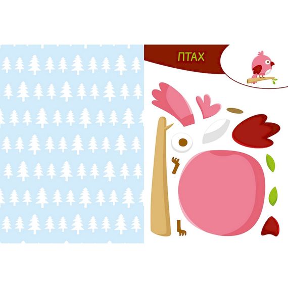 Альбом із шаблонами Вирізай. Клей. Грай "У лісі" 1747005, 16 сторінок | Зображення 3