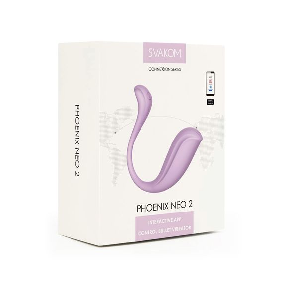 Интерактивное виброяйцо Svakom Phoenix Neo 2 Pastel Lilac, обновленная модель | Зображення 9