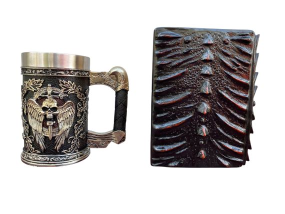 Подарунковий набір Кухоль 3D Меч у Черепі та Блокнот 3D «Око Пламінного Дракона» | Зображення 1