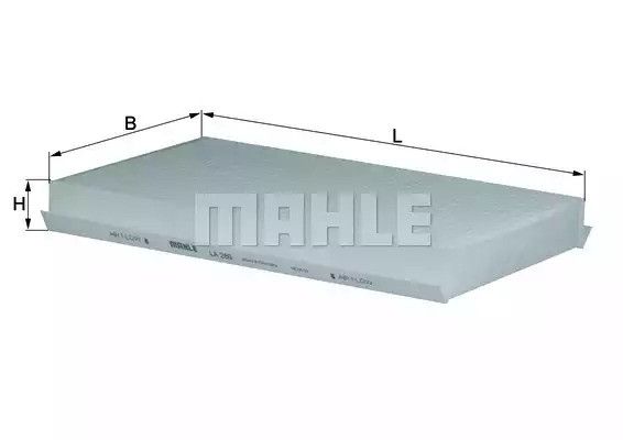Фільтр салону Landrover 2.7TD/3.0TD/5.0 04-, MAHLE/KNECHT (LA280) | Зображення 2