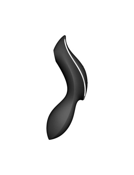 Вакуумний стимулятор з вібрацією Satisfyer Curvy Trinity 2, Чорний | Зображення 1