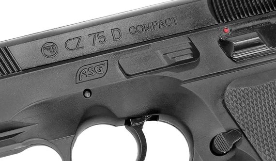 Пістолет страйкбольний ASG CZ 75D Compact Green Gas кал. 6 мм | Зображення 3