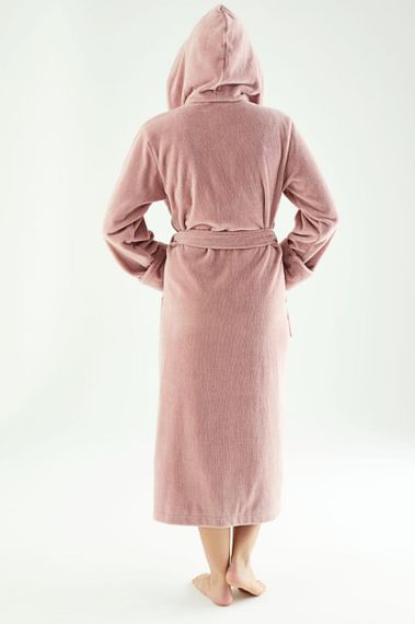 Жіночий халат Nusa 6890, пудровий 3XL | Зображення 2