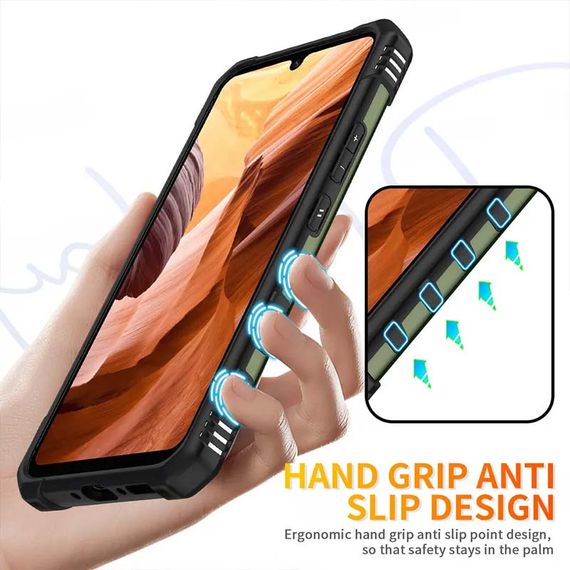Ударопрочный чехол Pathfinder Ring для Samsung Galaxy A14 4G/5G Зеленый / Army Green | Зображення 6