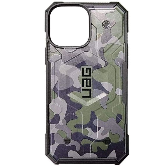 Ударопрочный чехол UAG Pathfinder with MagSafe Camo для Apple iPhone 13 Pro (6.1") TPU+PC, Зеленый