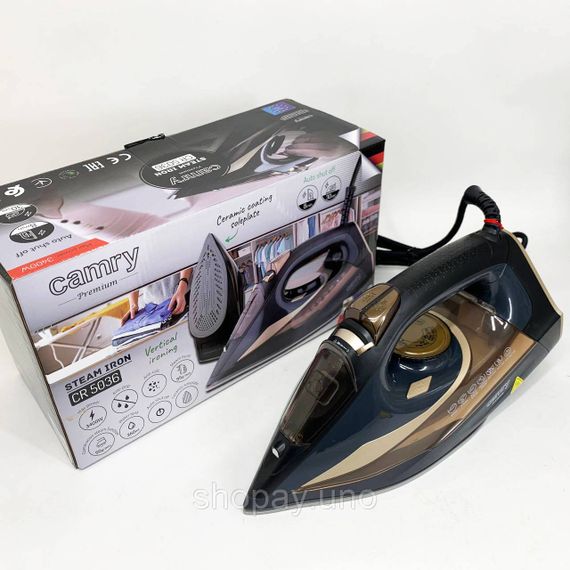 Праска парова для різного одягу Camry CR 5036 3400Вт, Праска з парою для домашнього використання EJ-75 | Зображення 3