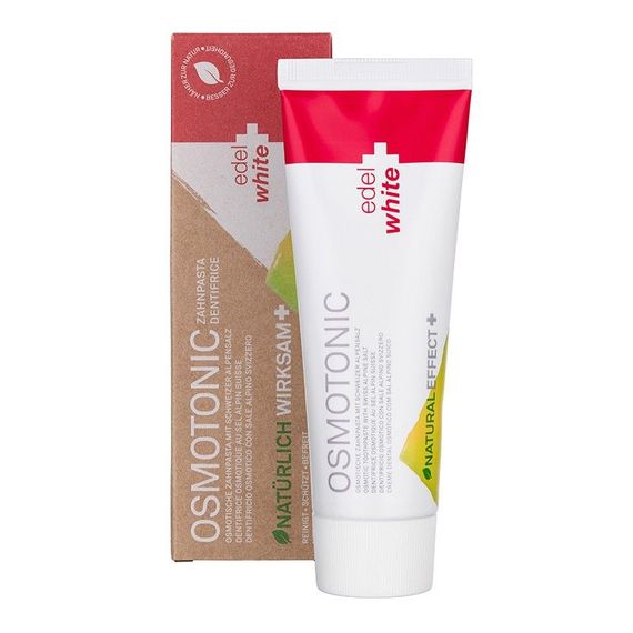 Трав'яна зубна паста Edel+White Osmotonic з сіллю швейцарських альп (75 мл.)