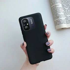 Чохол Candy Silicone для Xiaomi Redmi 12C колір Чорний