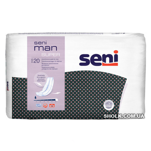 Урологічні прокладки Seni Man Super 20 шт (5900516691059) | Зображення 1