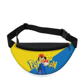 Дитяча сумка-бананка Pokemon 32х15 см на пояс або через плече (5909)