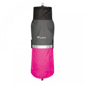 Попона Pet Fashion Roy для собак малиновий/сірий 7XL