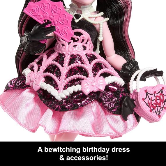 Кукла Монстр Хай Дракулаура ужасно сладкий день рождения Оригинал Mattel Monster High Draculaura | Зображення 3