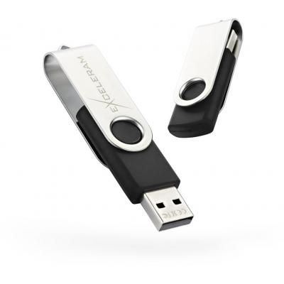 USB флеш накопичувач eXceleram 32GB P1 Series Silver/Black USB 2.0 (EXP1U2SIB32) (EXP1U2SIB32)