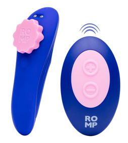 Вибратор в трусики ROMP Party с беспроводным пультом управления, синий sexstyle