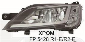 Фара передняя левая (хром) Citroen Jumper / Fiat Ducato / Peugeot Boxer '14- (Depo)