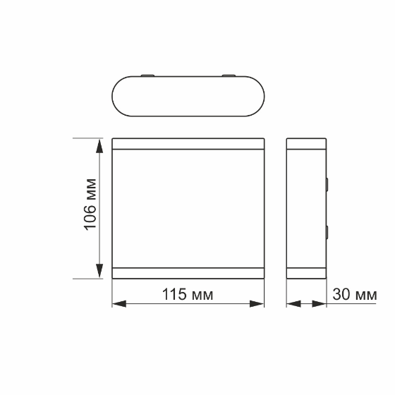 LED Світильник архітектурний VL-AR06-062B 6W 2700K 220-240V IP54 Videx | Зображення 3