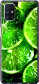 Чохол на Samsung Galaxy M51 M515F Зелені часточки лимона "852u-1944-2448"