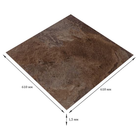 Самоклеюча LVT плитка 610х610х1.5мм SW-00003274 | Зображення 1