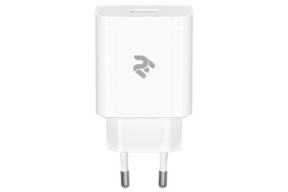 Сетевое ЗУ 2Е Wall Charger USB-A QC3.0 3A, Max 18W, white (2E-WC1USB18W-W)