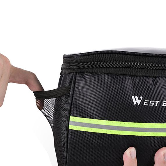 Сумка велосипедная West Biking YP0707170 Black на руль велосипеда велосумка | Зображення 4