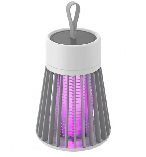 Уничтожитель – ловушка насекомых Electronic shock Mosquito killing lamp USB Лампа от комаров и мух | Зображення 3