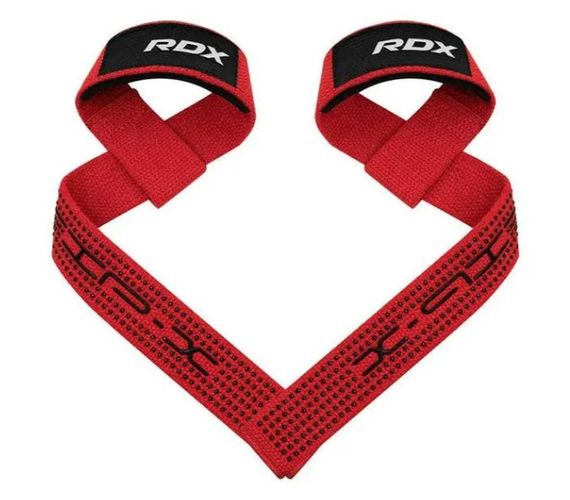 Лямки для тяги RDX S4 Gym Cotton Gel Straps Red Plus (WAC-S4R+)