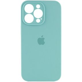 Чохол Silicone Case Full Camera Protective (AA) для Apple iPhone 13 Pro (6.1") Бірюзовий / Marine Green
