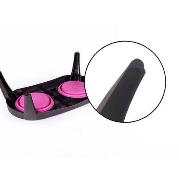 Миска подвійна на складній підставці для собак та кішок Pet Bowl Set Рожева